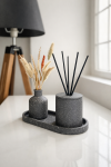 "Luma" 100% Handmade Diffuser Jar - Charcoal Black