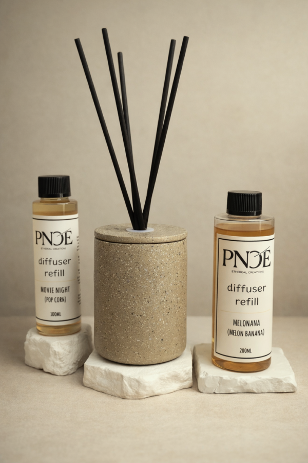 "Luma" 100% Handmade Diffuser Jar - Olive Green