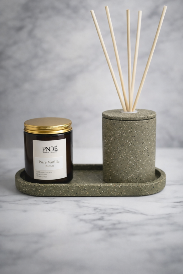 "Luma" 100% Handmade Diffuser Jar - Olive Green