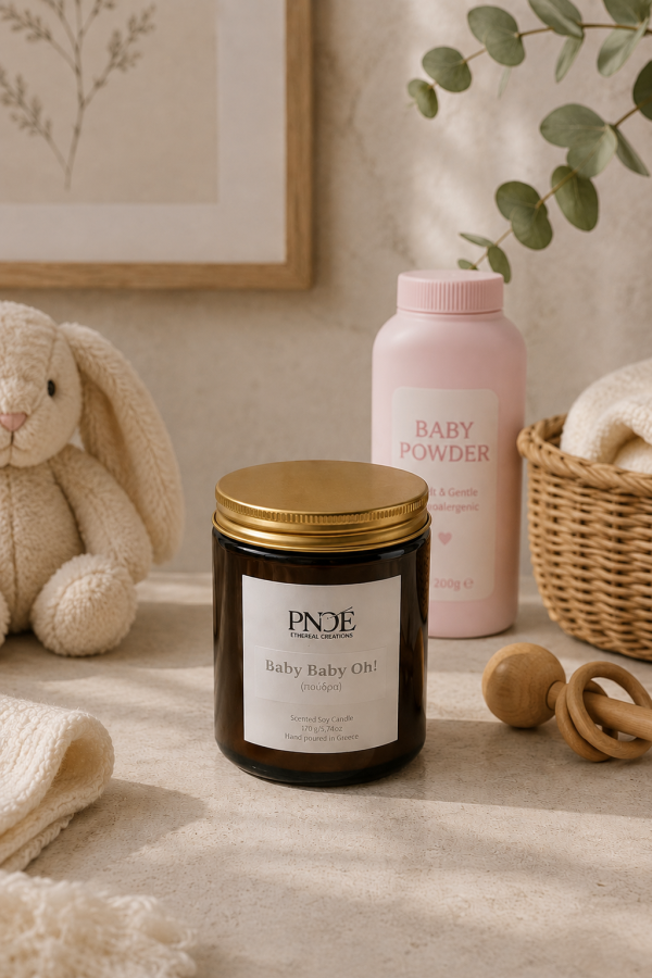 "Baby Baby Oh!" - Πούδρα Natural Soy Candle 170gr