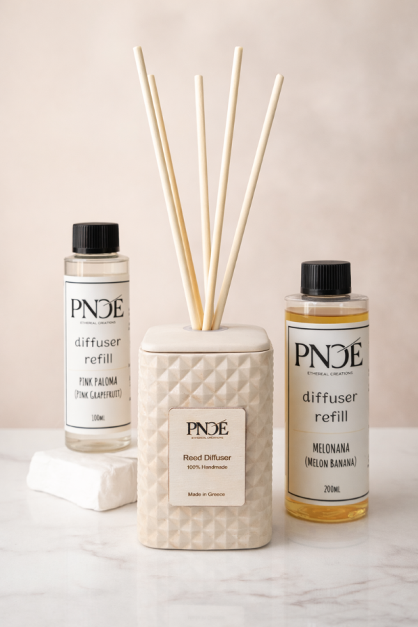 "AETHERIA " 100% Handmade Diffuser Jar - Beige