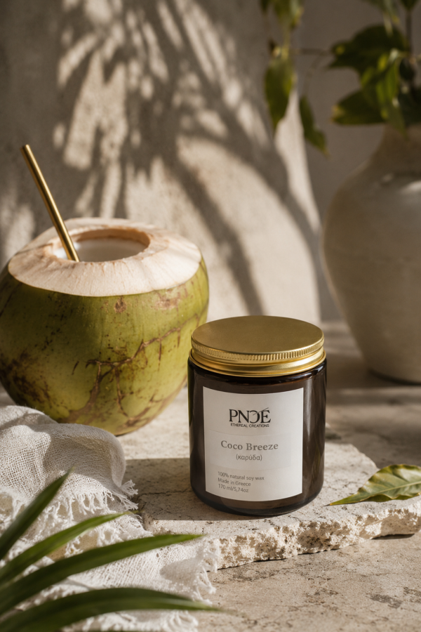 "Coco Breeze" - Καρύδα  Natural Soy Candle 170gr