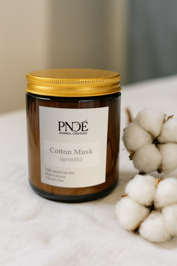 "Cotton Musk" - Φρεσκάδα  Natural Soy Wax 170gr