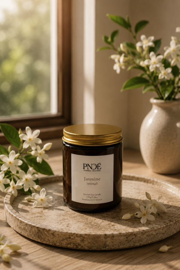 "Jasmine" - Γιασεμί Natural Soy Candle 170gr