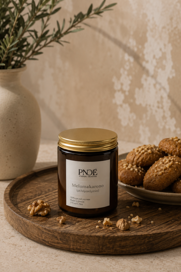 "MELOMAKARONO" - Μελομακάρονο Natural Soy Candle 170gr