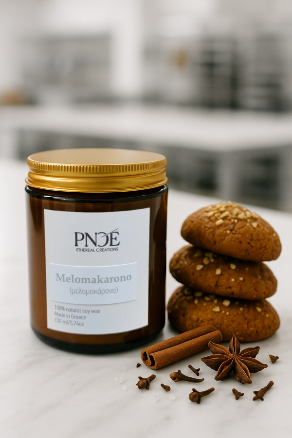 "MELOMAKARONO" - Μελομακάρονο Natural Soy Wax 170gr