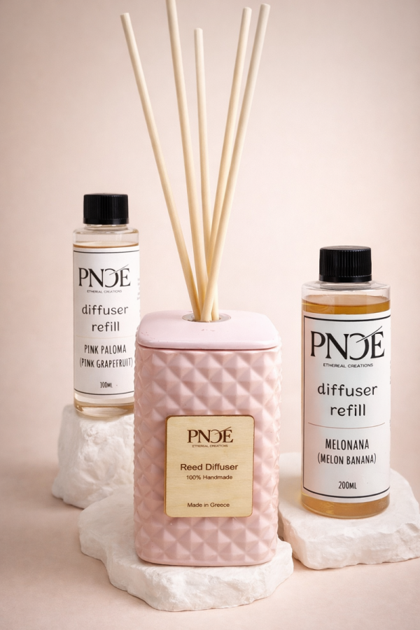 "AETHERIA " 100% Handmade Diffuser Jar - Baby Pink