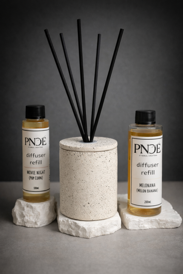 "Luma" 100% Handmade Diffuser Jar - Light Beige