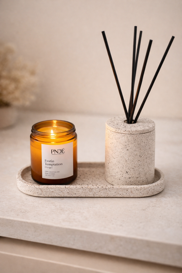 "Luma" 100% Handmade Diffuser Jar - Light Beige
