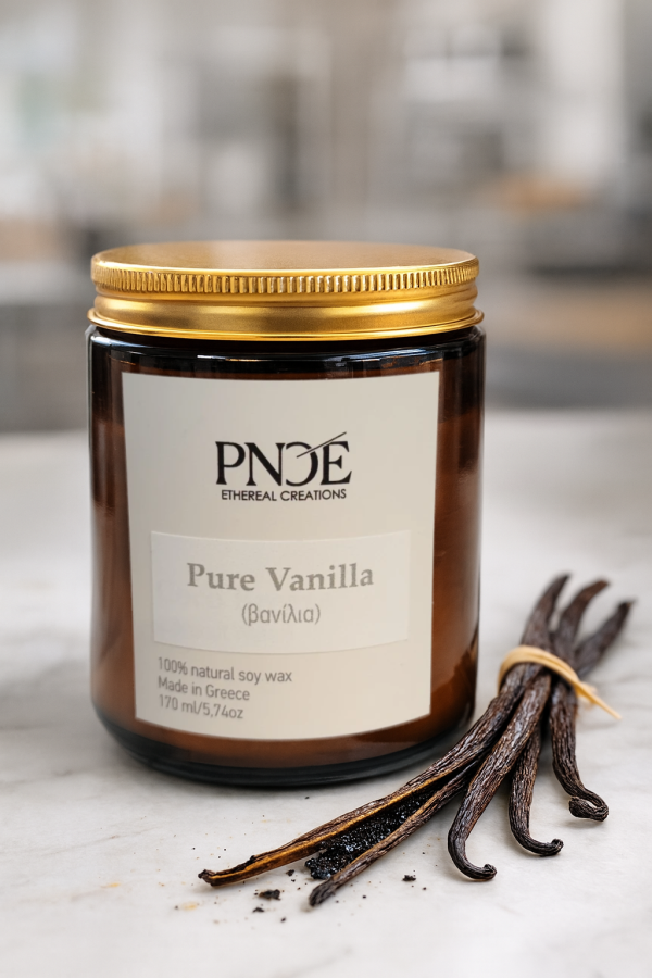 "Pure Vanilla" - Βανίλια Natural Soy Wax 170gr