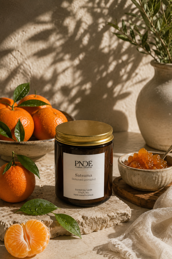 "Satsuma" - Ιαπωνικό Μανταρίνι Natural Soy Candle 170gr