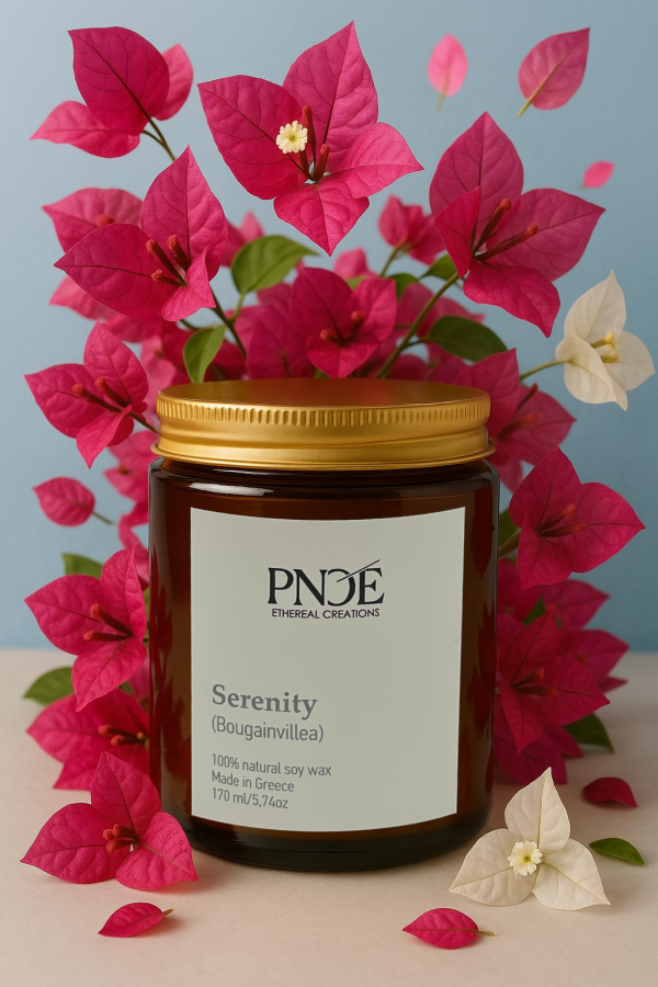 "Serenity" - Βουκαμβίλια 100% Natural Soy Wax 170gr