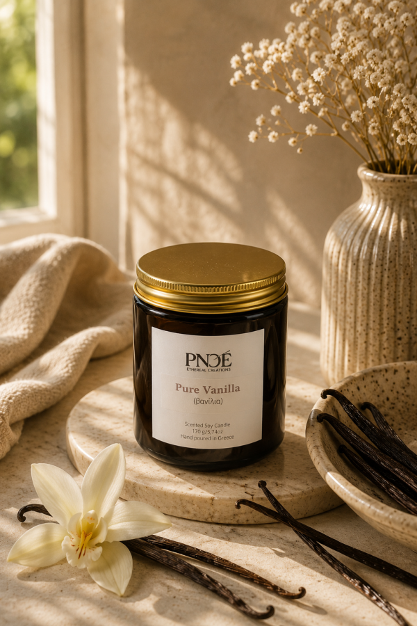 "Pure Vanilla" - Βανίλια Natural Soy Candle 170gr