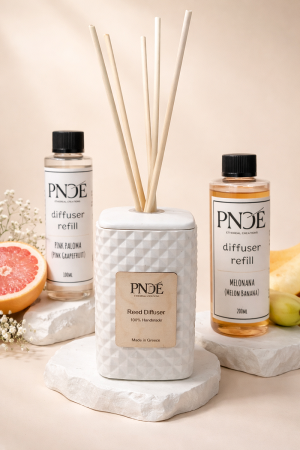 "AETHERIA " 100% Handmade Diffuser Jar - Off White