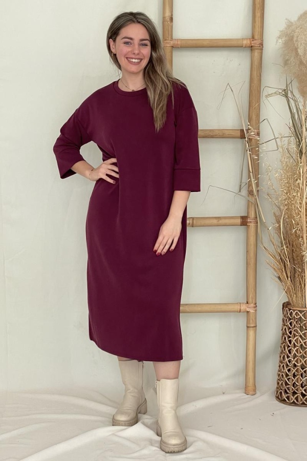 NEYA CASUAL MIDI ΦΟΡΕΜΑ ΜΕ ΣΚΙΣΙΜΟ