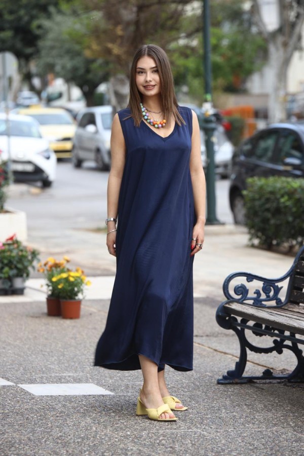 LEILA SOFT FLOWY MAXI ΦΟΡΕΜΑ