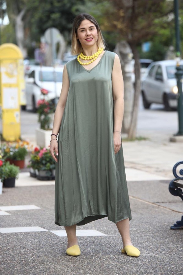 LEILA SOFT FLOWY MAXI ΦΟΡΕΜΑ