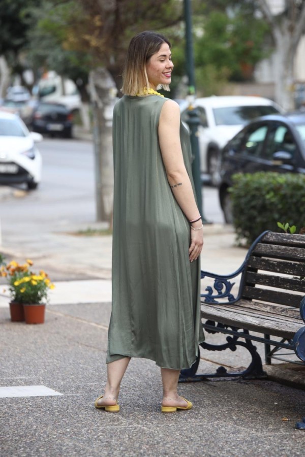 LEILA SOFT FLOWY MAXI ΦΟΡΕΜΑ