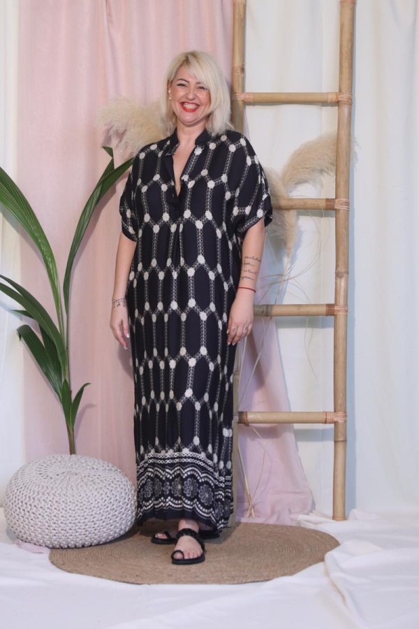 EVELYN CAFTAN ΦΟΡΕΜΑ ΚΟΝΤΟ ΜΑΝΙΚΙ