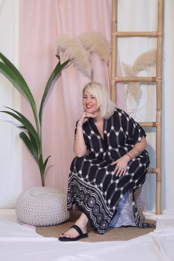 EVELYN CAFTAN ΦΟΡΕΜΑ ΚΟΝΤΟ ΜΑΝΙΚΙ