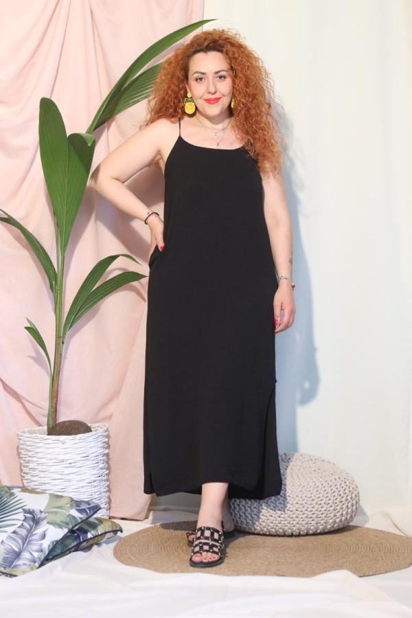 ΒΙΑΝΑ MAXI SLEEPDRESS ME ΤΙΡΑΝΤΕΣ 