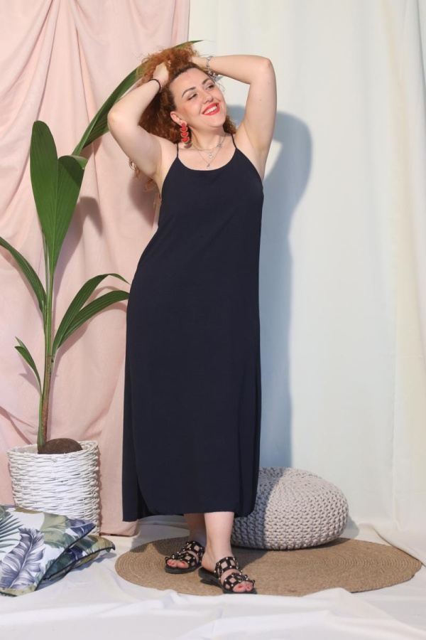 ΒΙΑΝΑ MAXI SLEEPDRESS ME ΤΙΡΑΝΤΕΣ 