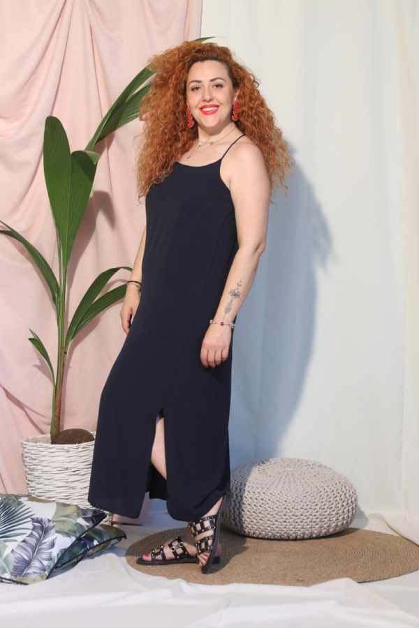 ΒΙΑΝΑ MAXI SLEEPDRESS ME ΤΙΡΑΝΤΕΣ 