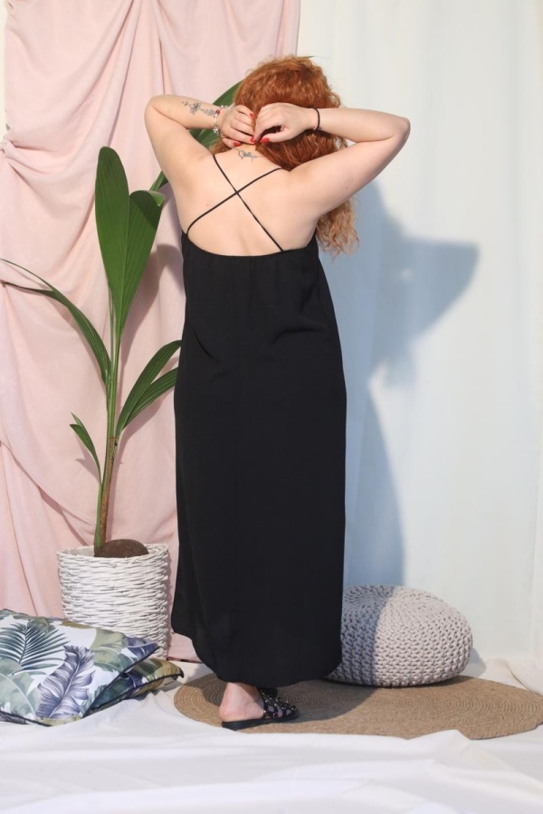 ΒΙΑΝΑ MAXI SLEEPDRESS ME ΤΙΡΑΝΤΕΣ 