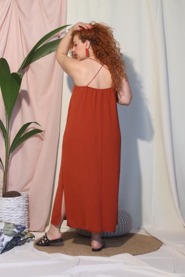 ΒΙΑΝΑ MAXI SLEEPDRESS ME ΤΙΡΑΝΤΕΣ 