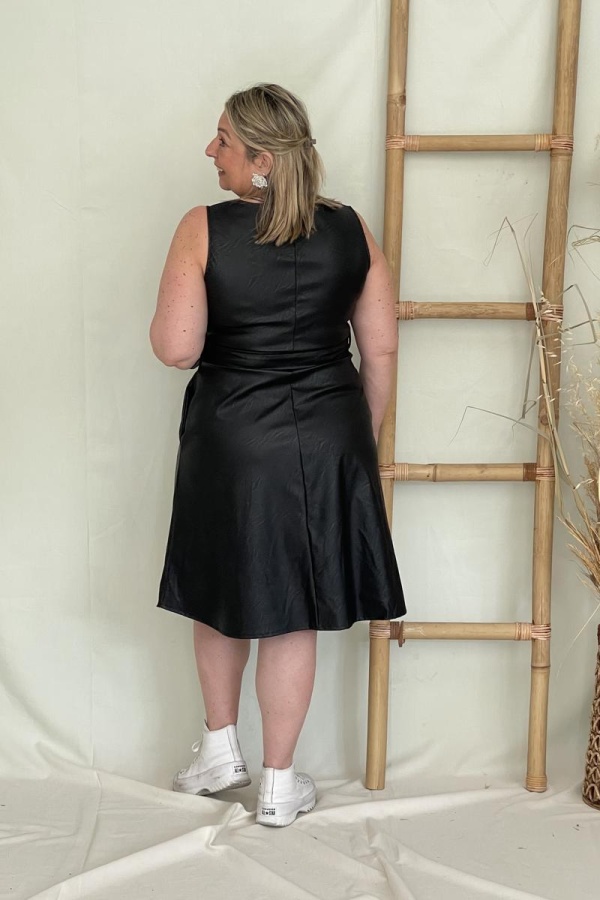 LINA ΦΟΡΕΜΑ ECO LEATHER MIDI
