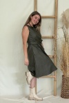 LINA ΦΟΡΕΜΑ ECO LEATHER MIDI