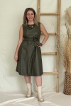 LINA ΦΟΡΕΜΑ ECO LEATHER MIDI