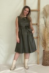 LINA ΦΟΡΕΜΑ ECO LEATHER MIDI