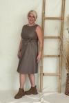 LINA ΦΟΡΕΜΑ ECO LEATHER MIDI