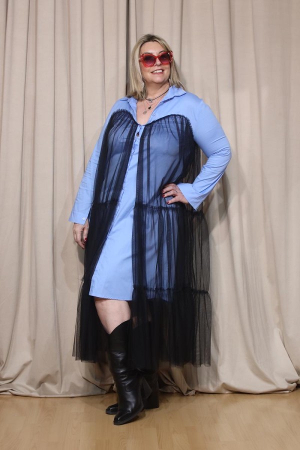 INA LAYER SHIRT DRESS