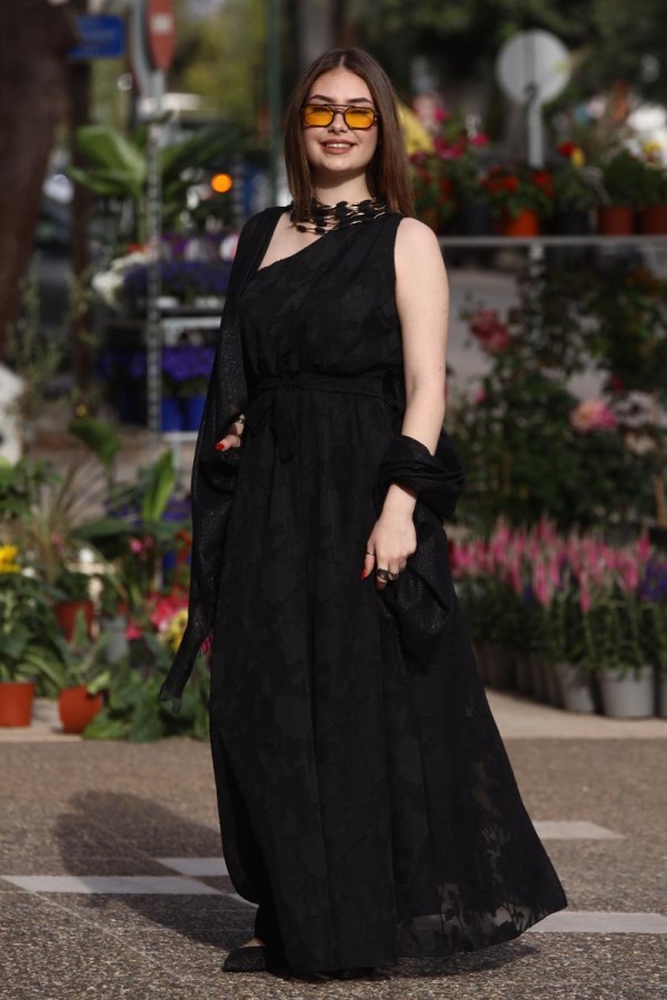 CALIA ONE SOULDER MAXI DRESS