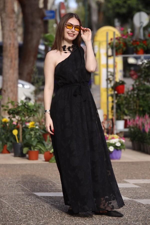 CALIA ONE SOULDER MAXI DRESS