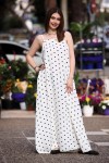 LILA POLKA DOT MAXI DRESS