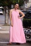 LILA POLKA DOT MAXI DRESS