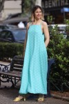 LILA POLKA DOT MAXI DRESS