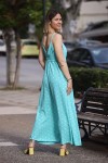 LILA POLKA DOT MAXI DRESS