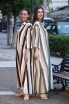 ELINA STRIPED CAFTAN DRESS MAXI