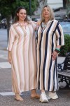 ELINA STRIPED CAFTAN DRESS MAXI