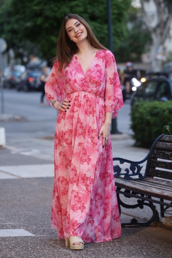 THALIA SEMI SHADE FLORAL DRESS