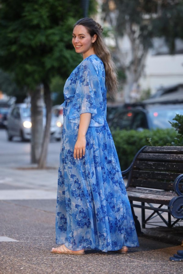 THALIA SEMI SHADE FLORAL DRESS
