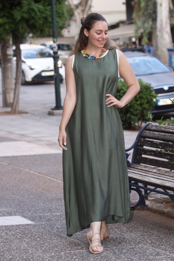 OLIVIA FLOW MAXI ΑΜΑΝΙΚΟ ΦΟΡΕΜΑ