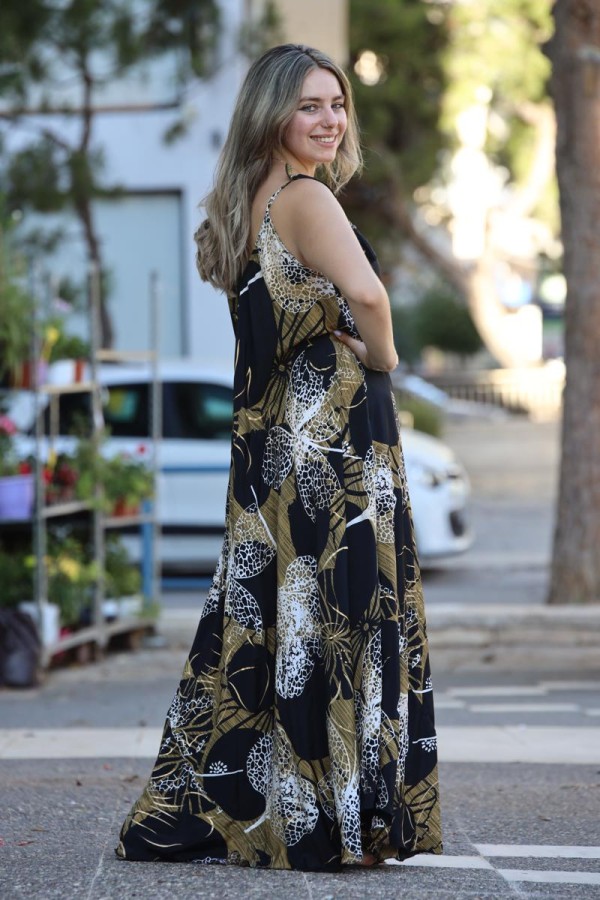 LEINA MAXI SILK DRESS