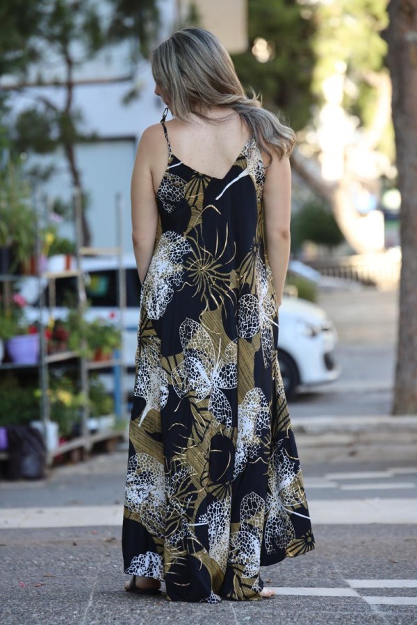 LEINA MAXI SILK DRESS