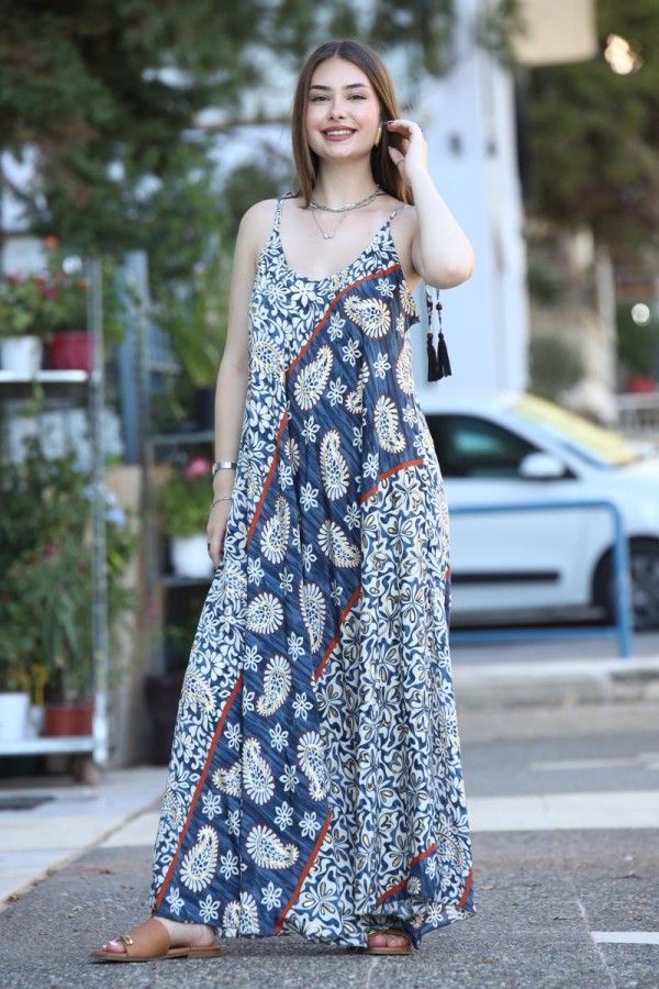 LEINA MAXI SILK DRESS