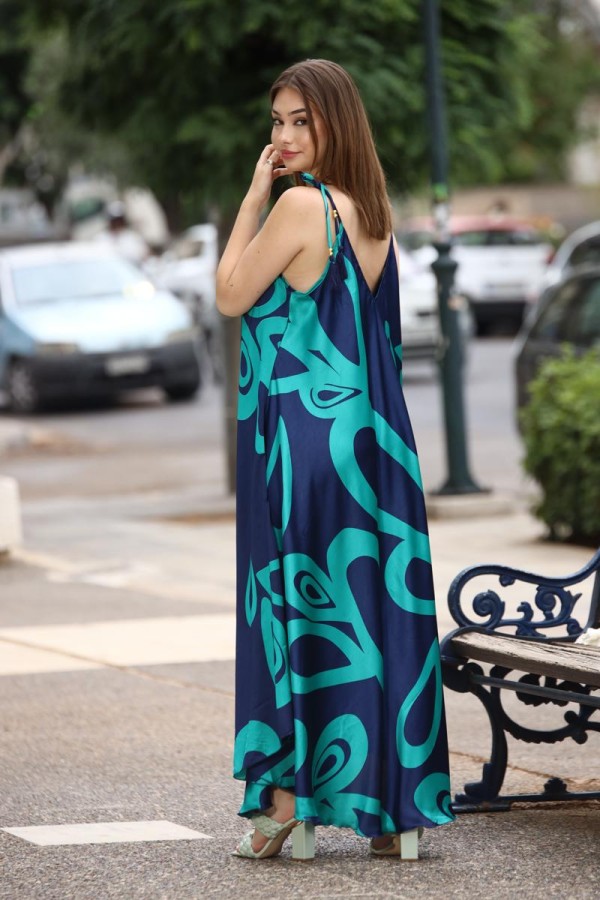 MARINA MAXI SILK DRESS